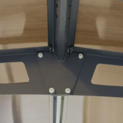 Palram - Canopia Tucson Grey Rectangular Gazebo, (W)4.3m (D)3.59m - Assembly Required -Garden Store palram canopia tucson grey rectangular gazebo w 4 3m d 3 59m assembly required7290108601633 03i bq