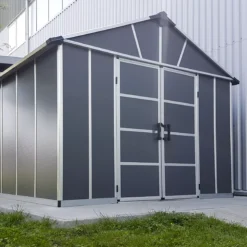 Palram - Canopia Yukon 11x17.2 Apex Dark Grey Plastic Shed 9 Palram - Canopia Yukon 11x17.2 Apex Dark Grey Plastic Shed -Garden Store palram canopia yukon 11x17 2 apex dark grey plastic shed7290108139273 03i BQ