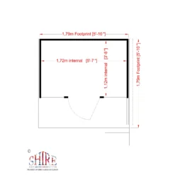 Shire 6x6 Stork Whitewood Pine Playhouse Assembly Required -Garden Store shire 6x6 stork whitewood pine playhouse assembly required5019804111756 02t