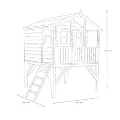 Shire 6x6 Stork Whitewood Pine Playhouse Assembly Required -Garden Store shire 6x6 stork whitewood pine playhouse assembly required5019804111756 03t