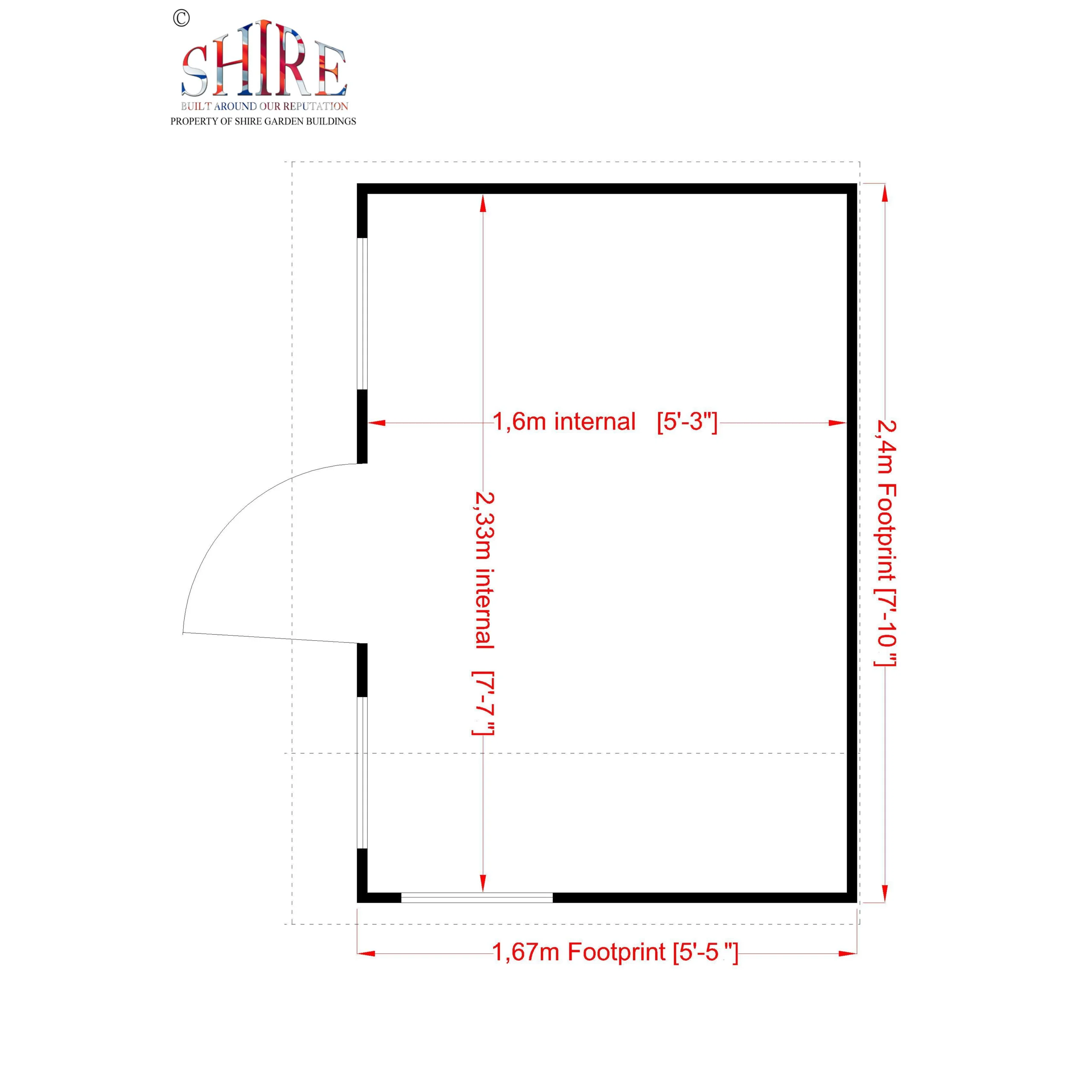 Shire 8x6 Loft Whitewood Pine Playhouse Assembly Required 6 Shire 8x6 Loft Whitewood Pine Playhouse Assembly Required - Image 4