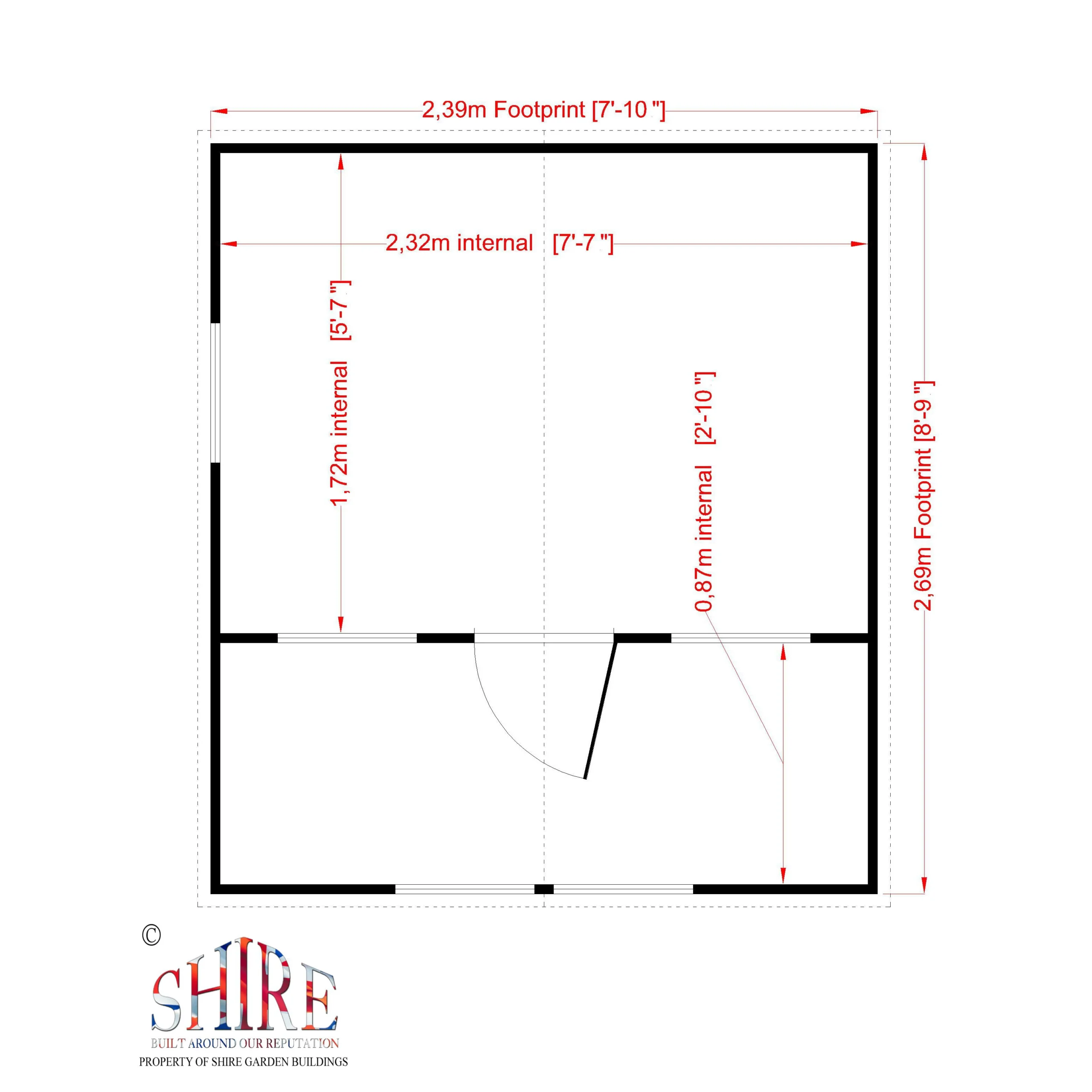 Shire 8x9 Lodge Whitewood Pine Playhouse Assembly Service Included 6 Shire 8x9 Lodge Whitewood Pine Playhouse Assembly Service Included - Image 4