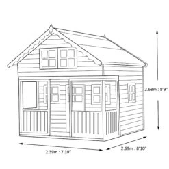 Shire 8x9 Lodge Whitewood Pine Playhouse Assembly Service Included 11 Shire 8x9 Lodge Whitewood Pine Playhouse Assembly Service Included -Garden Store shire 8x9 lodge whitewood pine playhouse assembly service included5019804111848 03t