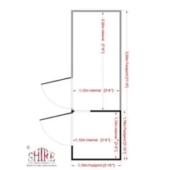 Shire Animal House, (H)1.67m (W)1.19m (D)1.19m 7 Shire Animal House, (H)1.67m (W)1.19m (D)1.19m -Garden Store shire animal house h 1 67m w 1 19m d 1 19m5019804111961 03t