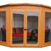 Shire Barclay 8x8 Safety Acrylic Pent Shiplap Wooden Summer House - Base Not Included -Garden Store shire barclay 8x8 safety acrylic pent shiplap wooden summer house base not included5019804999200 02c