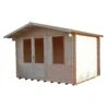 Shire Berryfield 11x10 Glass Apex Tongue & Groove Wooden Cabin - Base Not Included -Garden Store shire berryfield 11x10 glass apex tongue groove wooden cabin base not included5019804112319 01c bq