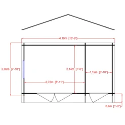 Shire Bourne 8x14 Ft Toughened Glass Apex Tongue & Groove Wooden Cabin With Tile Roof - Assembly Service Included 5 Shire Bourne 8x14 Ft Toughened Glass Apex Tongue & Groove Wooden Cabin With Tile Roof - Assembly Service Included -Garden Store shire bourne 8x14 ft toughened glass apex tongue groove wooden cabin with tile roof assembly service included5019804119851 02t bq