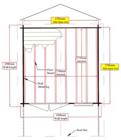 Shire Cannock 10x10 Toughened Glass Apex Tongue & Groove Wooden Cabin - Base Not Included -Garden Store shire cannock 10x10 toughened glass apex tongue groove wooden cabin base not included5019804314331 02t