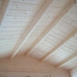 Shire Cannock 10x10 Toughened Glass Apex Tongue & Groove Wooden Cabin - Base Not Included -Garden Store shire cannock 10x10 toughened glass apex tongue groove wooden cabin base not included5019804314331 36c