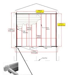 Shire Cannock 10x12 Ft Apex Tongue & Groove Wooden Cabin With Felt Tile Roof - Assembly Service Included -Garden Store shire cannock 10x12 ft apex tongue groove wooden cabin with felt tile roof assembly service included5019804111350 03t