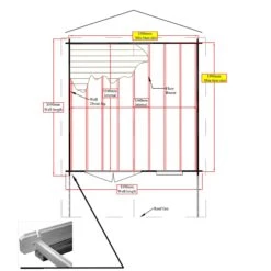 Shire Cannock 12x12 Toughened Glass Apex Tongue & Groove Wooden Cabin -Garden Store shire cannock 12x12 toughened glass apex tongue groove wooden cabin5019804111367 02t