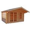 Shire Cannock 12x8 Ft Toughened Glass Apex Tongue & Groove Wooden Cabin With Felt Tile Roof -Garden Store shire cannock 12x8 ft toughened glass apex tongue groove wooden cabin with felt tile roof5019804111329 03c