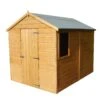 Shire Durham 8x6 Ft Apex Shiplap Wooden Shed With Floor (Base Included) - Assembly Service Included -Garden Store shire durham 8x6 ft apex shiplap wooden shed with floor base included assembly service included5019804861552 01bq