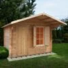 Shire Hopton 10x10 Toughened Glass Apex Tongue & Groove Wooden Cabin - Base Not Included -Garden Store shire hopton 10x10 toughened glass apex tongue groove wooden cabin base not included5019804119202 01i bq