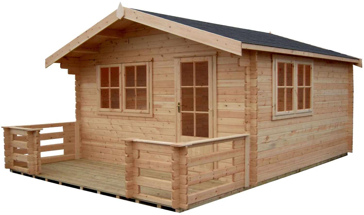 Shire Kinver 12x12 Glass Apex Tongue & Groove Wooden Cabin - Base Not Included 3 Shire Kinver 12x12 Glass Apex Tongue & Groove Wooden Cabin - Base Not Included