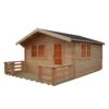 Shire Kinver 12x14 Ft Apex Tongue & Groove Wooden Cabin With Felt Tile Roof - Assembly Service Included -Garden Store shire kinver 12x14 ft apex tongue groove wooden cabin with felt tile roof assembly service included5019804111411 01c bq