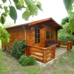 Shire Kinver 12x14 Glass Apex Tongue & Groove Wooden Cabin - Base Not Included -Garden Store shire kinver 12x14 glass apex tongue groove wooden cabin base not included5019804112197 03i bq