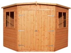 Shire Murrow 8x8 Ft Pent Shiplap Wooden Shed With Floor - Assembly Service Included