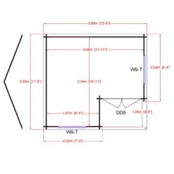 Shire Ringwood 12x13 Toughened Glass Apex Tongue & Groove Wooden Cabin -Garden Store shire ringwood 12x13 toughened glass apex tongue groove wooden cabin5019804119721 01t bq