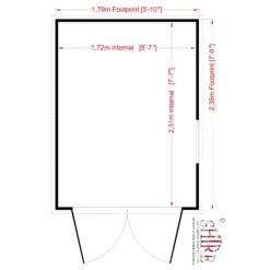Shire Warwick 8x6 Ft Apex Shiplap Wooden Shed With Floor (Base Included) -Garden Store shire warwick 8x6 ft apex shiplap wooden shed with floor base included 5019804789528 02t