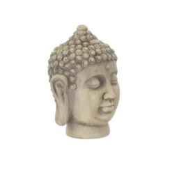 Terrastyle Cream Buddha Head Garden Ornament (H)26cm -Garden Store terrastyle cream buddha head garden ornament h 26cm5021346520484 03c bq