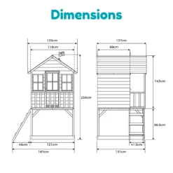 TP Toys 7.5x5 Hill Top Timber Tower Slide Playhouse Assembly Required 15 TP Toys 7.5x5 Hill Top Timber Tower Slide Playhouse Assembly Required -Garden Store tp toys 7 5x5 hill top timber tower slide playhouse assembly required5021854803185 01t bq