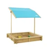 TP Toys Timber Rectangular Sand Pit With Canopy -Garden Store tp toys timber rectangular sand pit with canopy5021854102752 01c bq