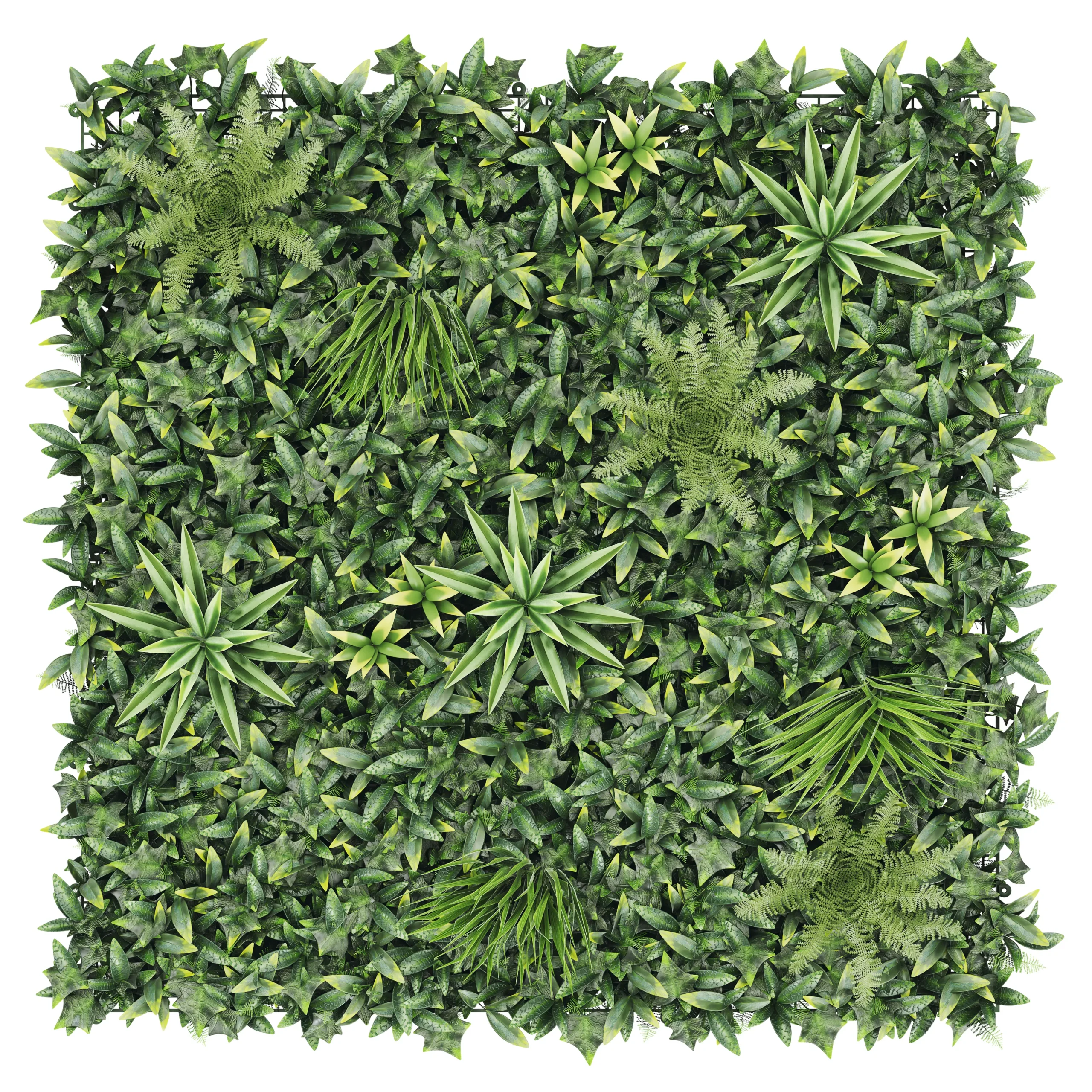 Vertical Square Artificial Plant Wall, (H)1m (W)1m 3 Vertical Square Artificial Plant Wall, (H)1m (W)1m