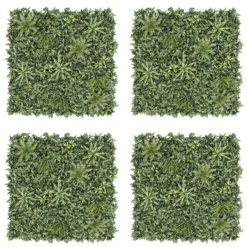 Vertical Square Artificial Plant Wall, (H)1m (W)1m 11 Vertical Square Artificial Plant Wall, (H)1m (W)1m -Garden Store vertical square artificial plant wall h 1m w 1m5059340671932 37c