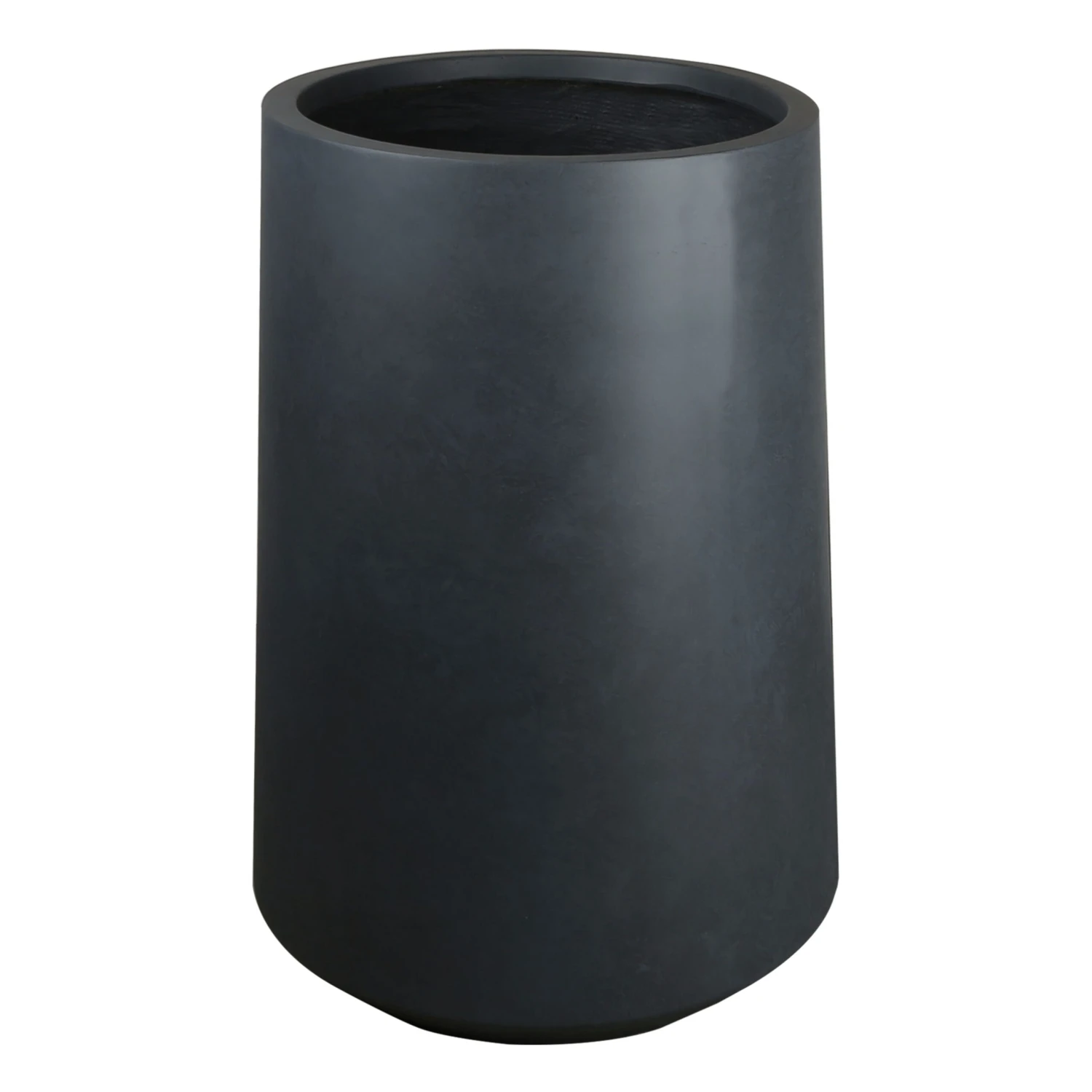 Verve Ammer Dark Grey Fibreclay Tall Circular Plant Pot (Dia)28cm 3 Verve Ammer Dark Grey Fibreclay Tall Circular Plant Pot (Dia)28cm