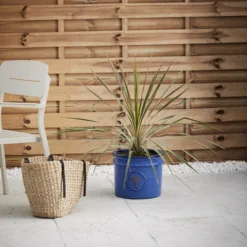 Verve Barcău Blue Ceramic Round Plant Pot (Dia)30cm 7 Verve Barcău Blue Ceramic Round Plant Pot (Dia)30cm -Garden Store verve barcau blue ceramic round plant pot dia 30cm5059340327730 01i