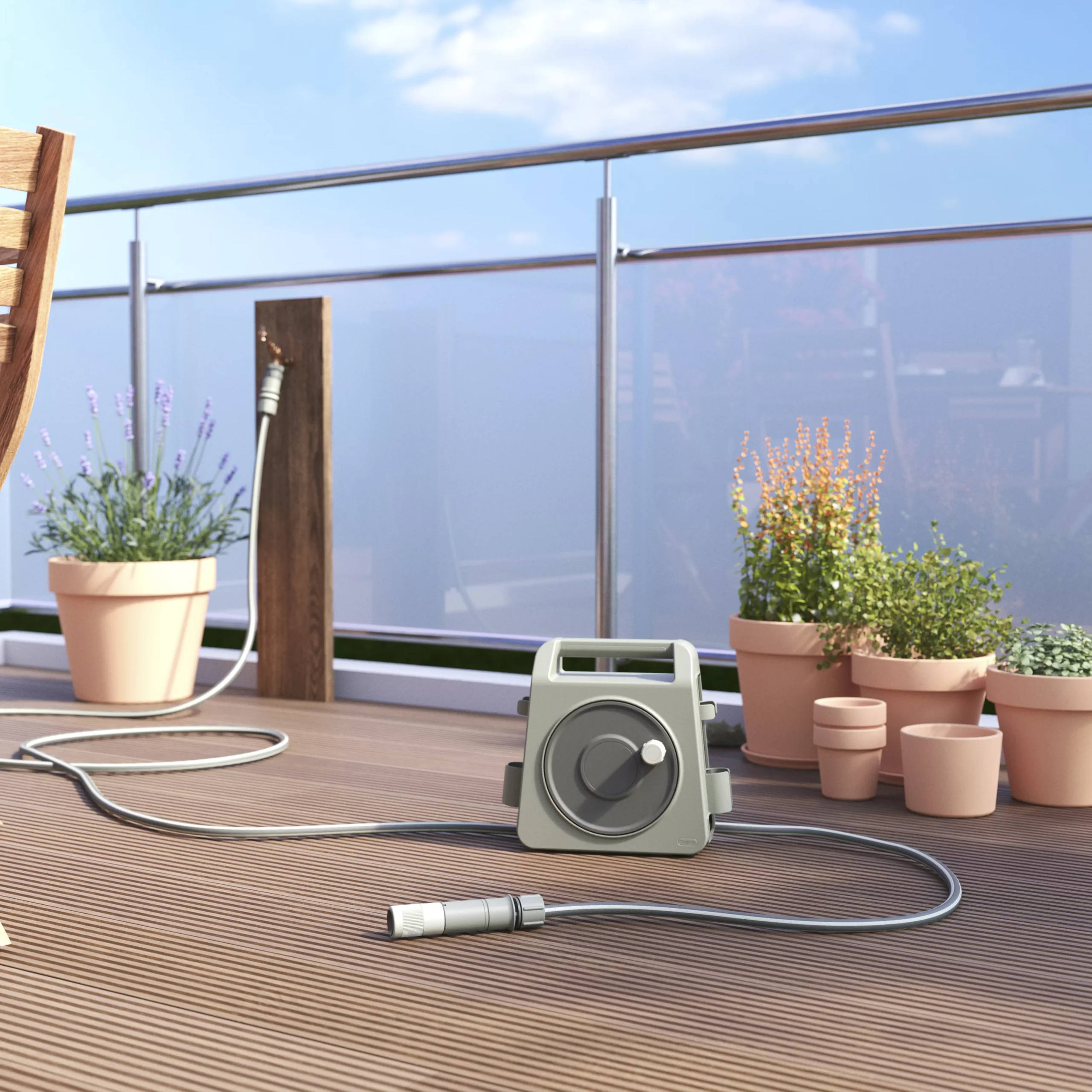 Verve Freestanding Manual Hose Reel Set (L)10m 5 Verve Freestanding Manual Hose Reel Set (L)10m - Image 3