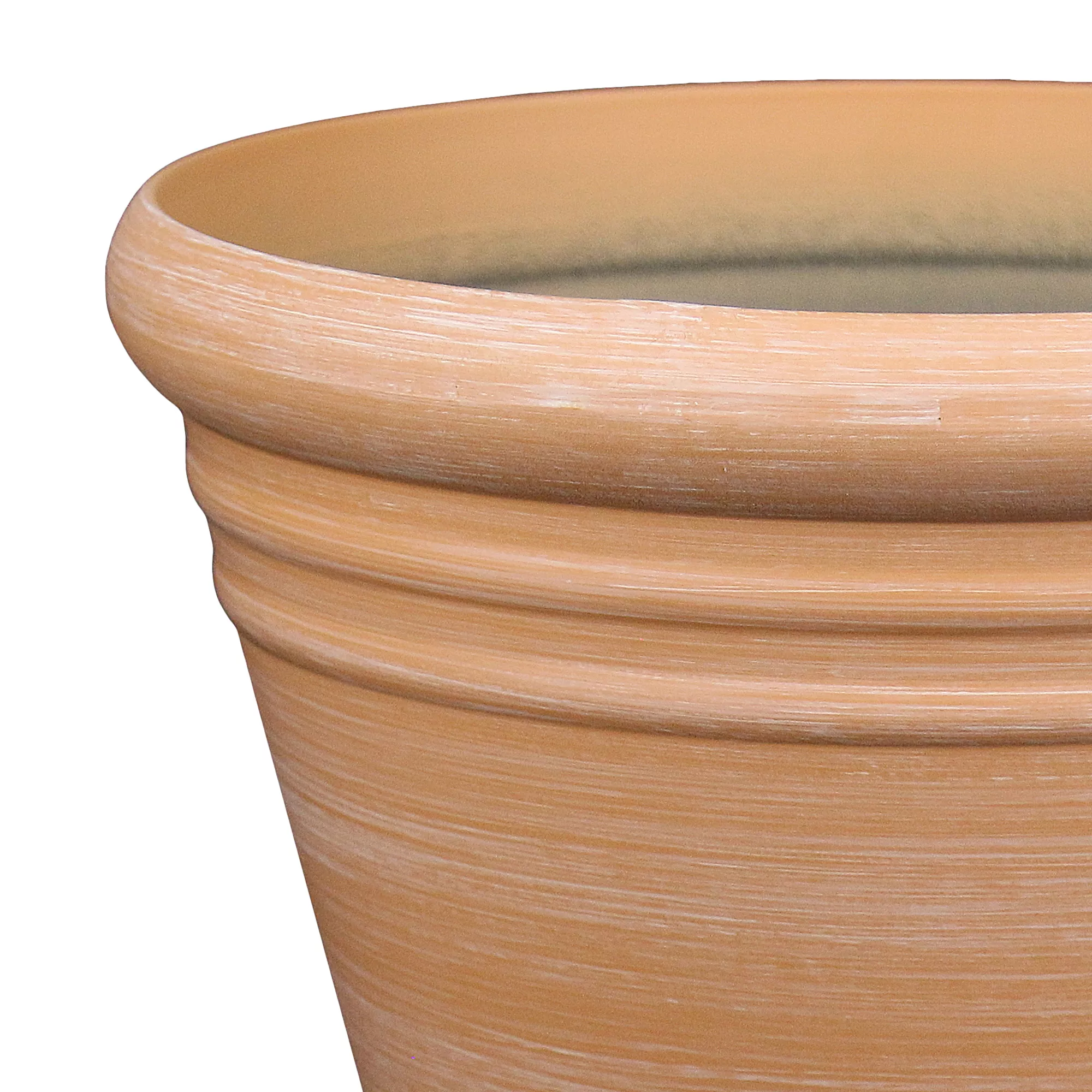 Verve Piave Terracotta Polypropylene (PP) Round Plant Pot (Dia)45cm 4 Verve Piave Terracotta Polypropylene (PP) Round Plant Pot (Dia)45cm - Image 2