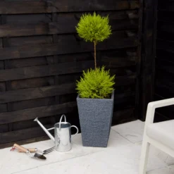 Verve Sinni Grey Square Planter -Garden Store verve sinni grey square planter5059340327518 01i