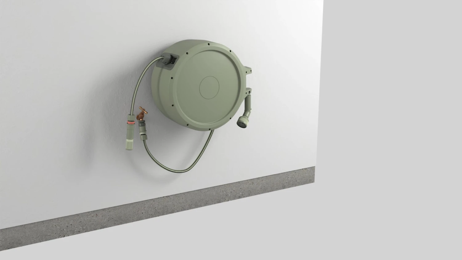 Verve Wall-mounted Auto Hose Reel Set (L)25m 4 Verve Wall-mounted Auto Hose Reel Set (L)25m - Image 2