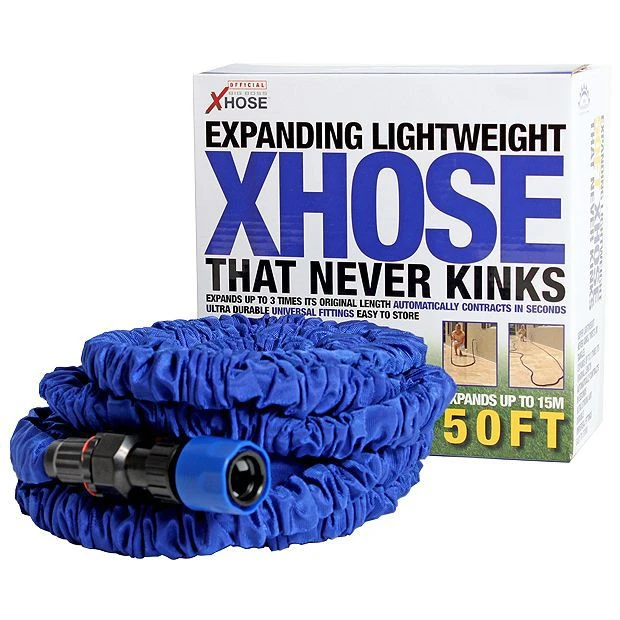 XHose Blue Flexible Extendable Expanding Hose Pipe (L)15.24m 3 XHose Blue Flexible Extendable Expanding Hose Pipe (L)15.24m
